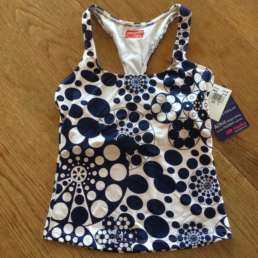 Marika Bubble Flower Performance Tank